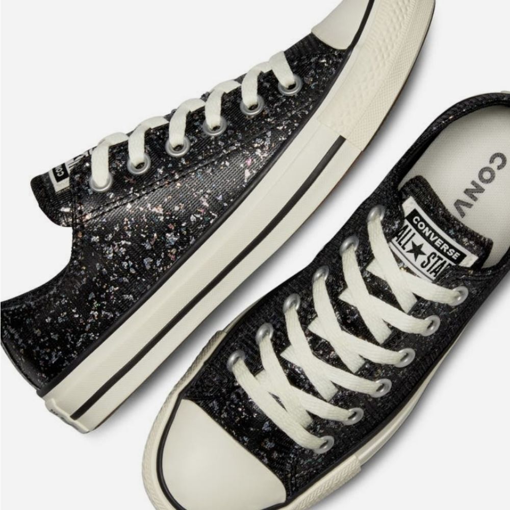 Converse Chuck Taylor All Star Low Top- Black/Multi - Picture 2 of 11